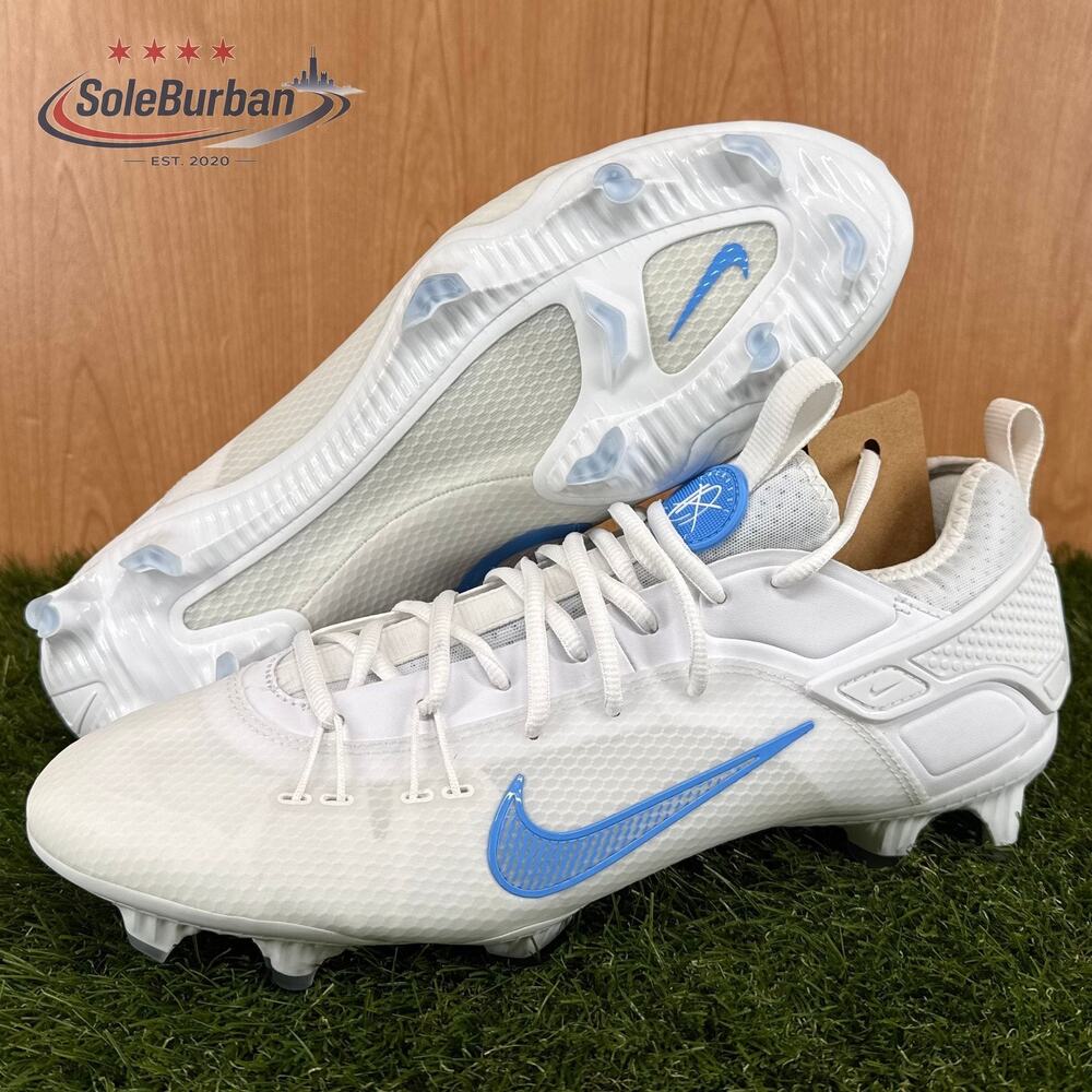 Nike Huarache 9 Elite Low LAX SE White University Blue FV6130-103 Mens Sz 12.5